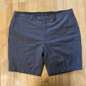 Giles & Jasper Shorts Men’s 42 W Charcoal Grey Wool Flat Front 9” Inseam